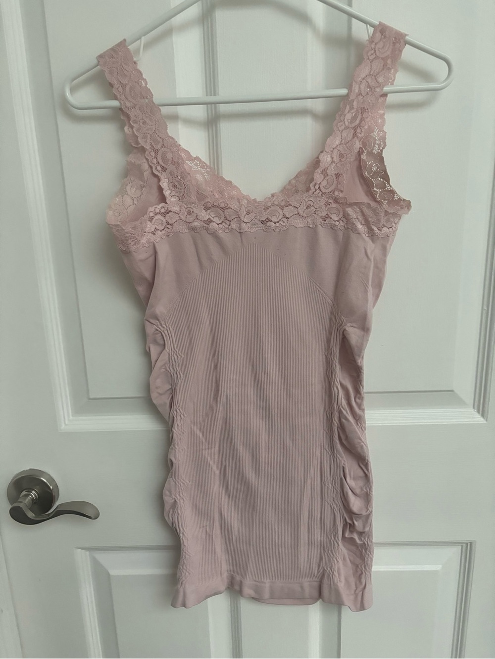 Mariposa Lace-Trim Shaping Camisole in Light Pink - Picture 2 of 4